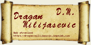 Dragan Milijašević vizit kartica